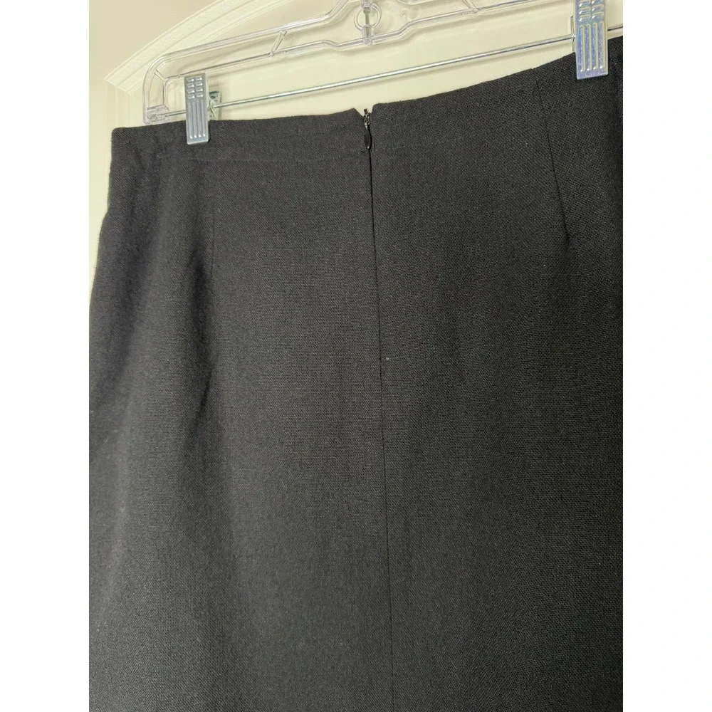 Vintage Michele Wool Blend Fringe Maxi Skirt Southwestern Western Size 14